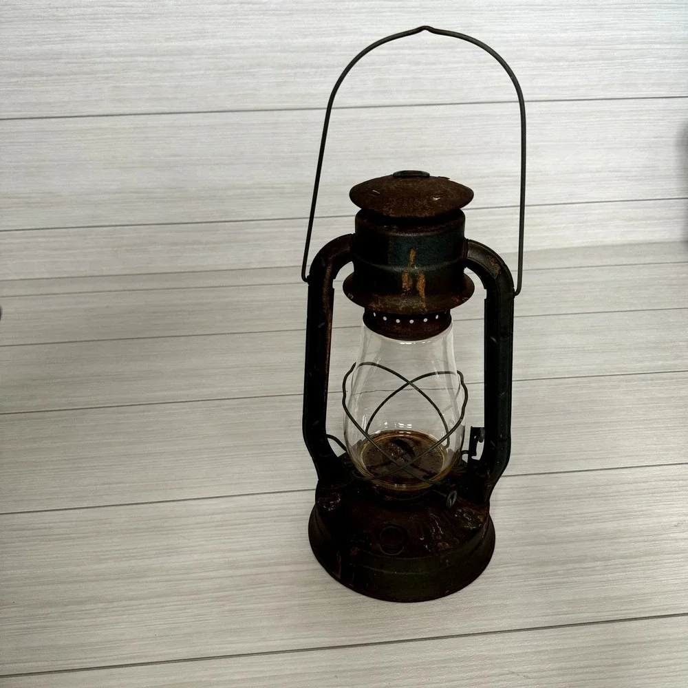 Blitzen No.‎ 2A Lantern Vintage Hurricane Oil Lamp Farmhouse Decor Rustic